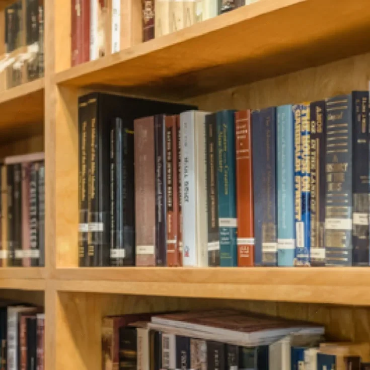 books on shelf